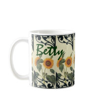 Sunflower and iron mugs