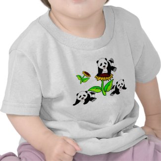 Sunflower and Panda Bears shirt