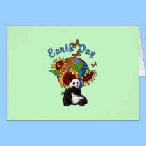Sunflower and Panda Earth cards