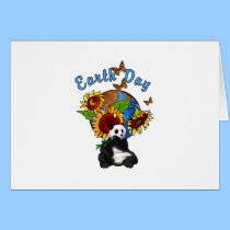 Sunflower and Panda Earth cards