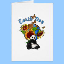 Sunflower and Panda Earth cards
