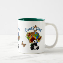 Sunflower and Panda Earth mugs