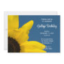 Sunflower and Sky Birthday Party Invitation