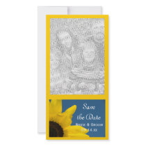 Sunflower and Sky Save the Date Photo Card