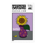 'Sunflower and Swirls' Stamp