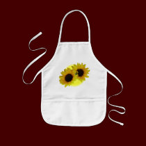 Sunflower Apron Cheeful Kid's Sunflower BBQ Apron aprons
