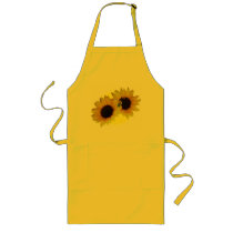 Sunflower Apron Cheeful Yellow Sunflower BBQ Apron