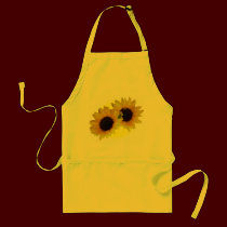 Sunflower Apron Cheeful Yellow Sunflower BBQ Apron aprons
