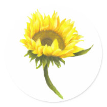 Sunflower Art Sticker stickers
