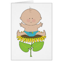 Sunflower Baby Boy Cards