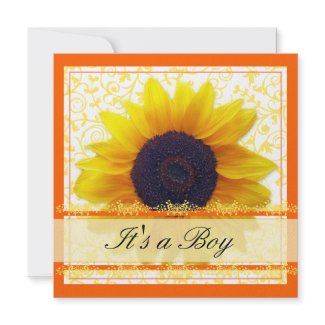 Sunflower Babyshower Invitation invitation