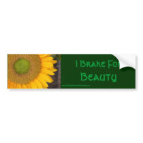 Sunflower Beauty Inspirational Bumper Sticker bumper stickers