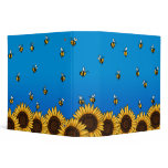 Sunflower Bees Binder