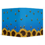 Sunflower Bees Binder