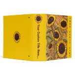 Sunflower Binder Book Custom Sunflower School Bind