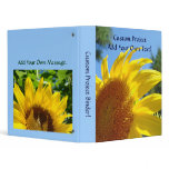 Sunflower binder custom Project binders Floral