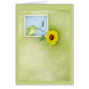 Sunflower Bird Card