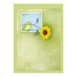 Sunflower Bird Poster posters
