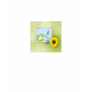 Sunflower Bird T-shirt shirt