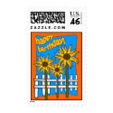 Sunflower Birthday Postage Stamps