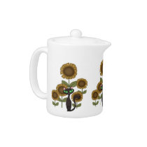 Sunflower Black Cat
