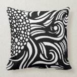 Sunflower - black/white - Pillow pillows