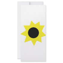 sunflower blossom icon rack cards