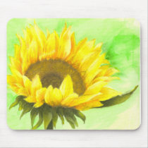 Sunflower Blossom Mousepad mousepads