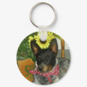 Sunflower blue heeler keychains
