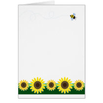Sunflower Border Greeting Card