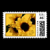 Sunflower Bouquet Postage stamps