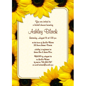 Sunflower Bridal Shower Invitation invitation