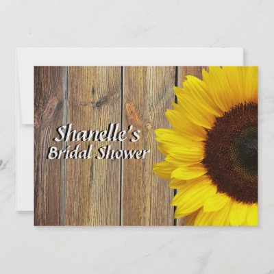 Sunflower bridal Shower Invites