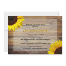 Sunflower Bridal Shower Invitation