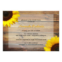 Sunflower Bridal Shower Invitation