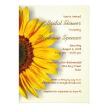 Sunflower Bridal Shower Invitation