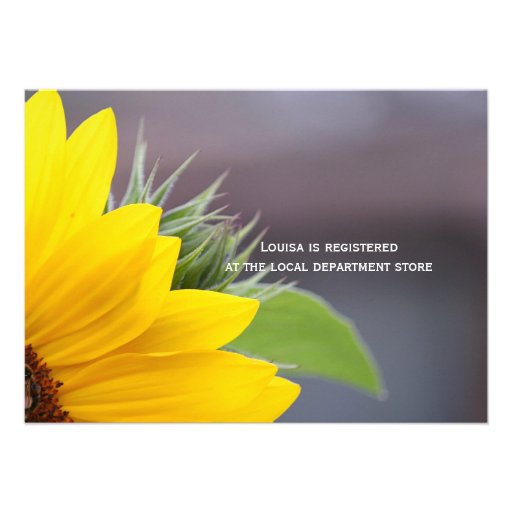 Sunflower Bridal Shower Invitation