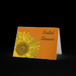 Sunflower Bridal Shower Invitation