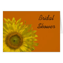 Sunflower Bridal Shower Invitation Card