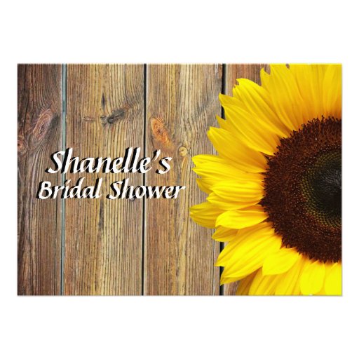 Sunflower bridal Shower Invites