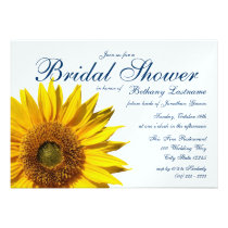 Sunflower Bridal Shower invitations