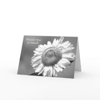 Sunflower Bridesmaid Thank You Card card