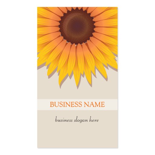 Sunflower Business Business Card Zazzle