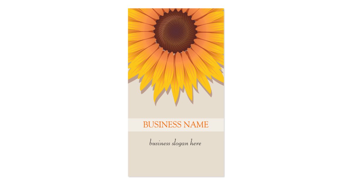 Sunflower Business Business Card Zazzle