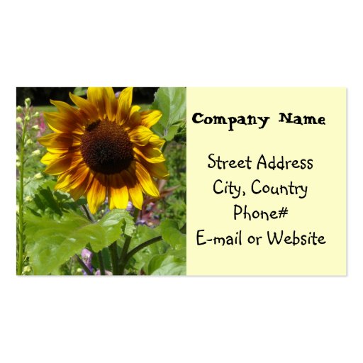 Sunflower Business Card