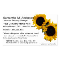 Sunflower Business Card Templates