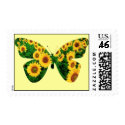 Sunflower Butterfly postage