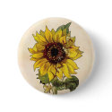 Sunflower buttons by ArtbyJean Sunflower buttons
