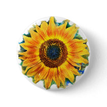 Sunflower buttons by ginaayerssignore Sunflower buttons