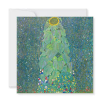 Sunflower by Gustav Klimt Custom Announcement